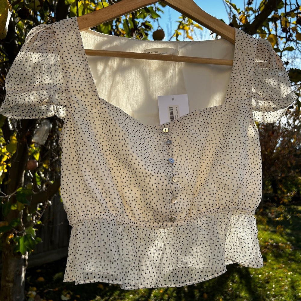 Oak & Fort Polka Dot Top